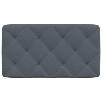 Cuscino Testiera Grigio Scuro 90 cm in Velluto - homemem39