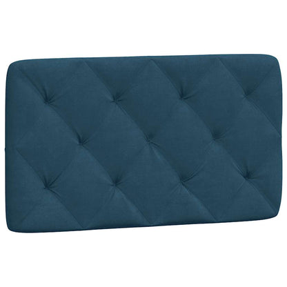 Cuscino Testiera Blu 90 cm in Velluto