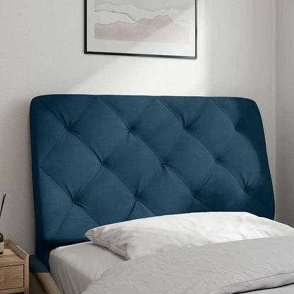 Cuscino Testiera Blu 90 cm in Velluto