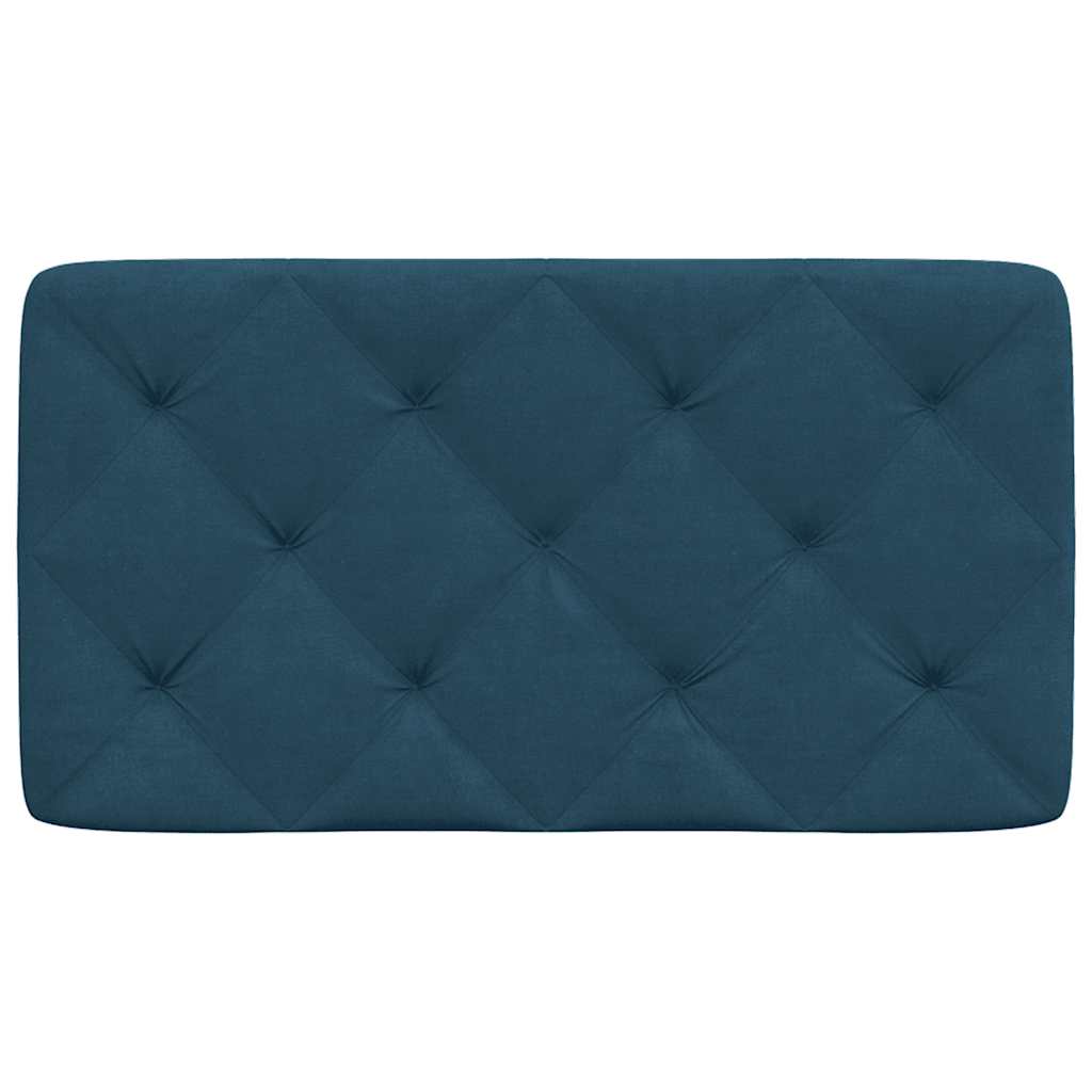 Cuscino Testiera Blu 90 cm in Velluto