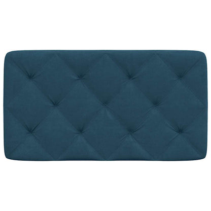 Cuscino Testiera Blu 90 cm in Velluto