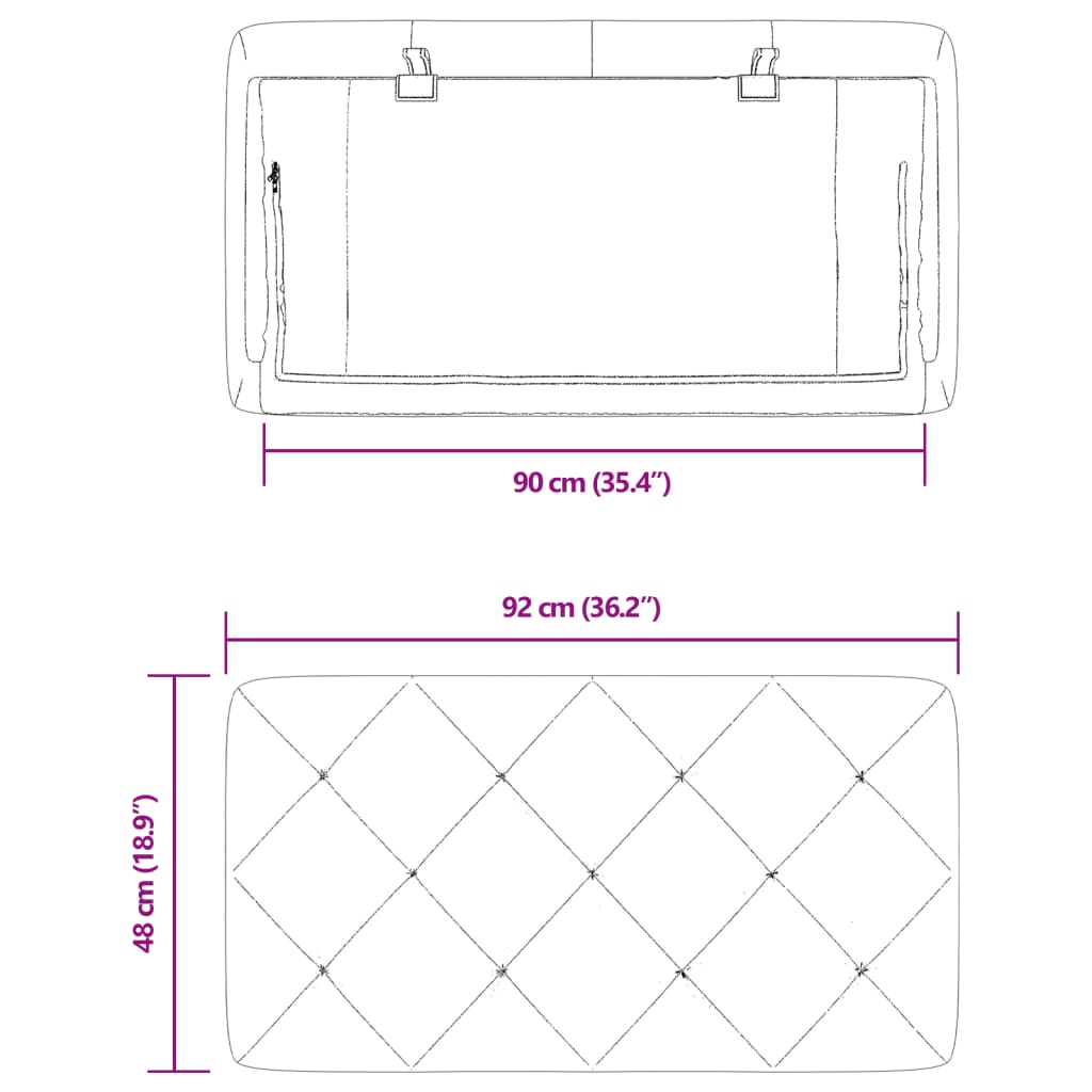 Cuscino Testiera Rosa 90 cm in Velluto - homemem39