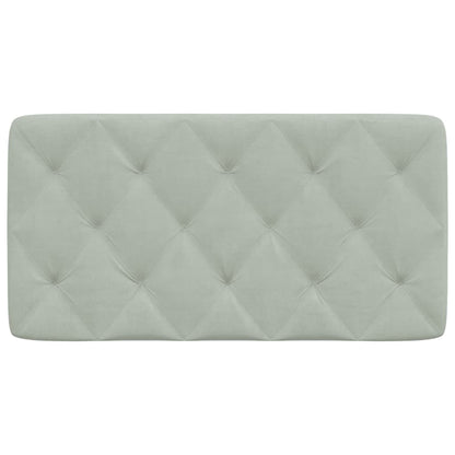 Cuscino Testiera Grigio Chiaro 100 cm in Velluto - homemem39