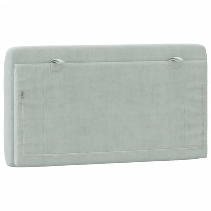 Cuscino Testiera Grigio Chiaro 100 cm in Velluto - homemem39