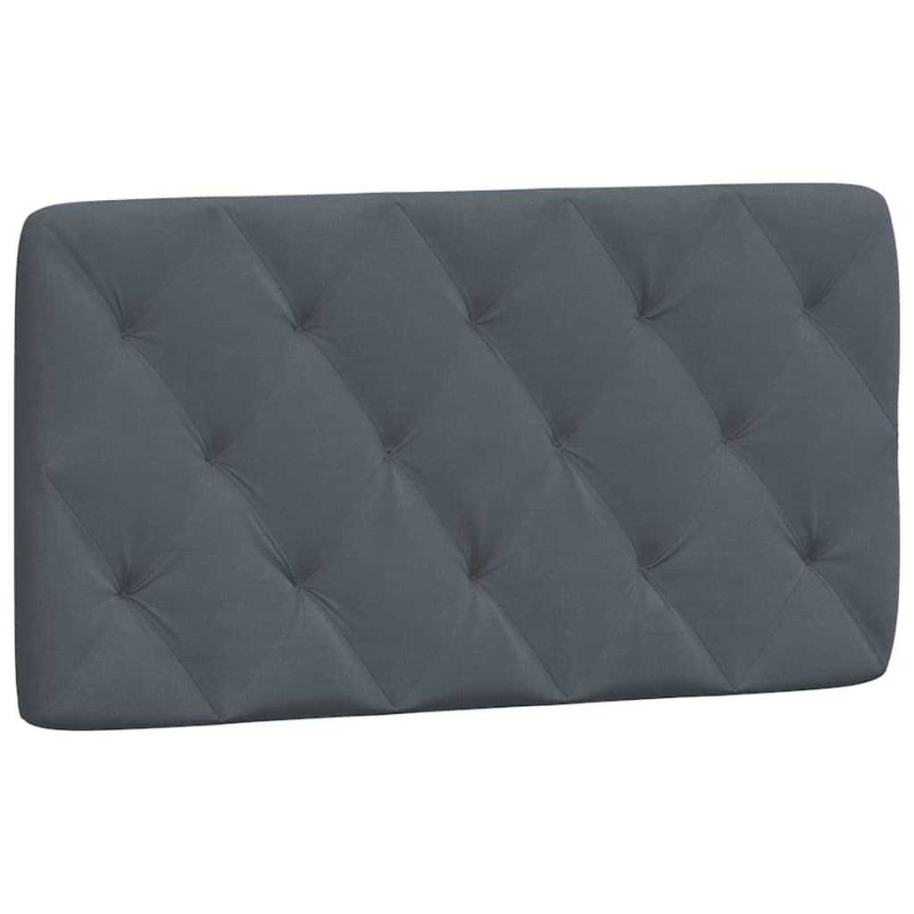 Cuscino Testiera Grigio Scuro 100 cm in Velluto | homemem39
