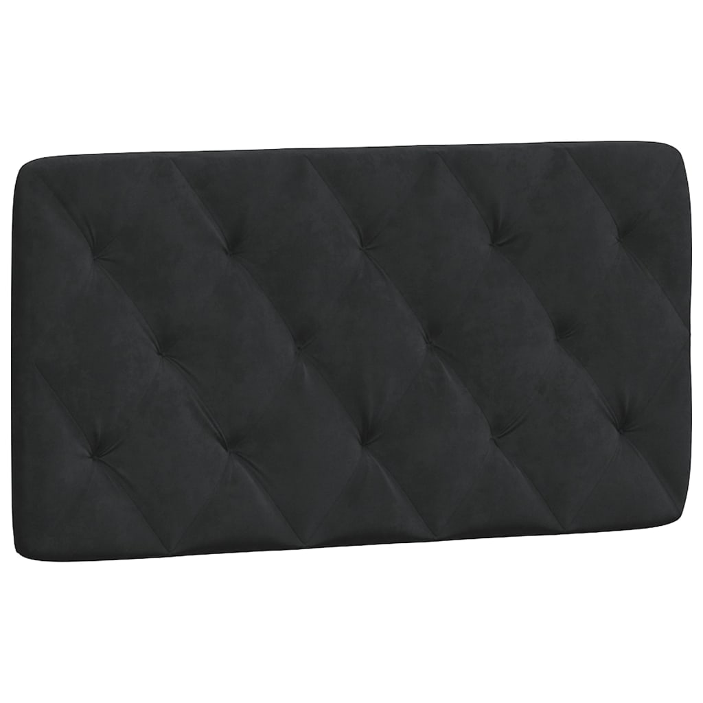 Cuscino Testiera Nero 100 cm in Velluto | homemem39