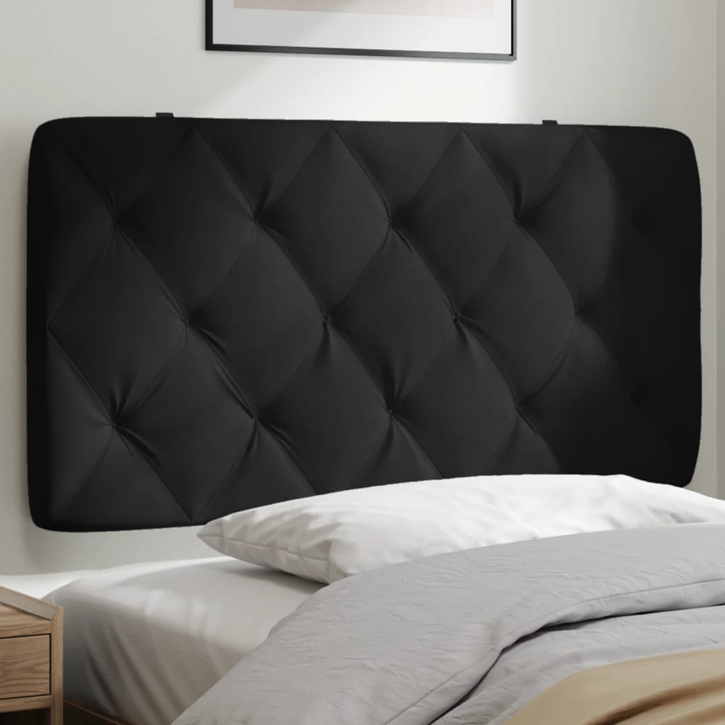 Cuscino Testiera Nero 100 cm in Velluto | homemem39