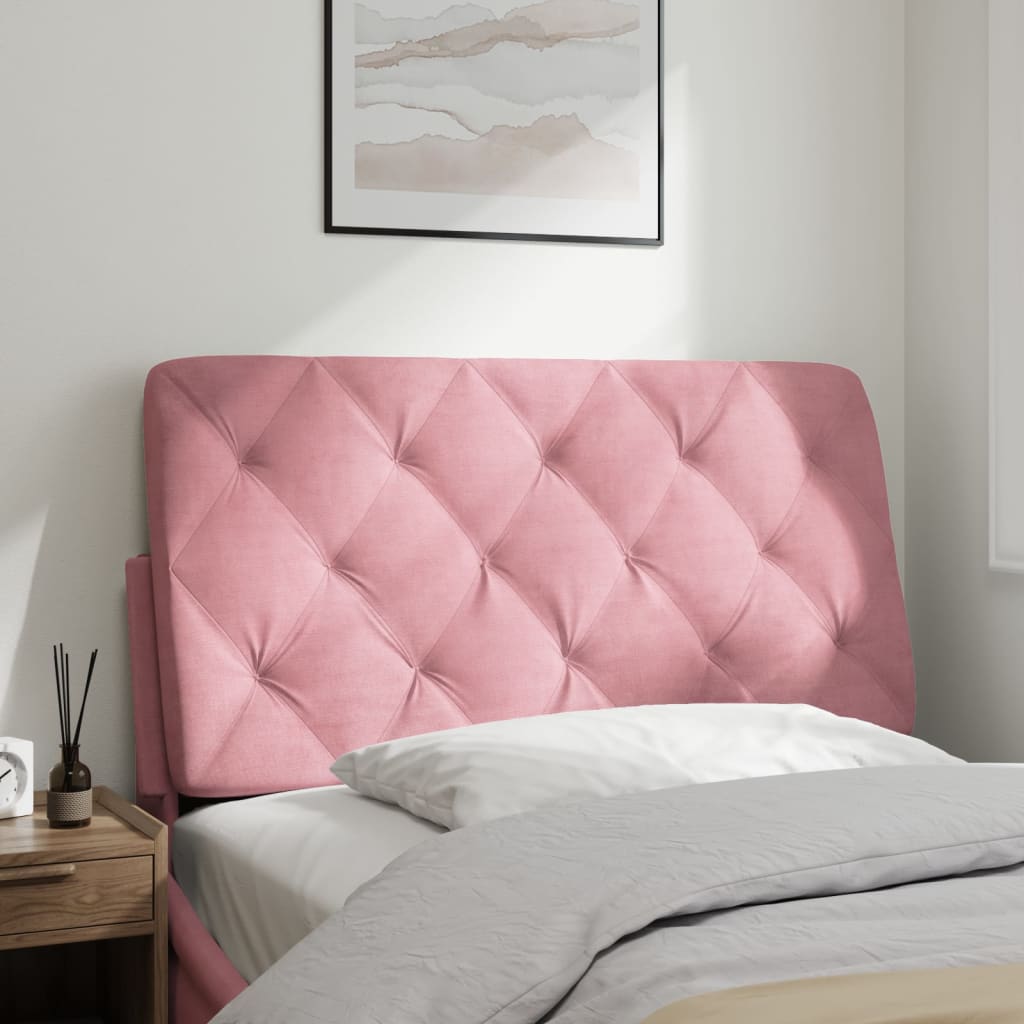 Cuscino Testiera Rosa 100 cm in Velluto - homemem39