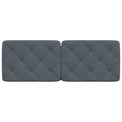 Cuscino Testiera Grigio Scuro 120 cm in Velluto - homemem39