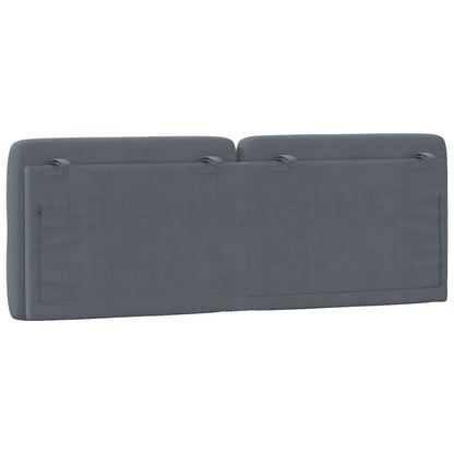 Cuscino Testiera Grigio Scuro 120 cm in Velluto | homemem39