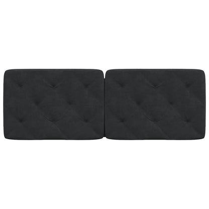 Cuscino Testiera Nero 120 cm in Velluto - homemem39