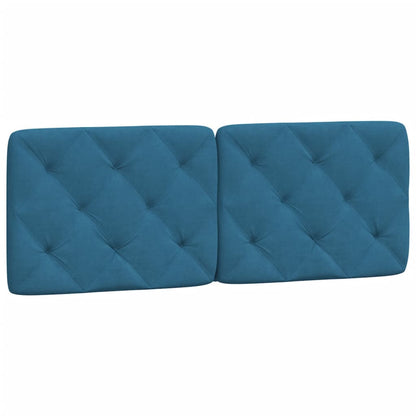 Cuscino Testiera Blu 120 cm in Velluto - homemem39