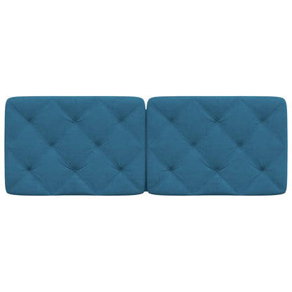 Cuscino Testiera Blu 120 cm in Velluto - homemem39
