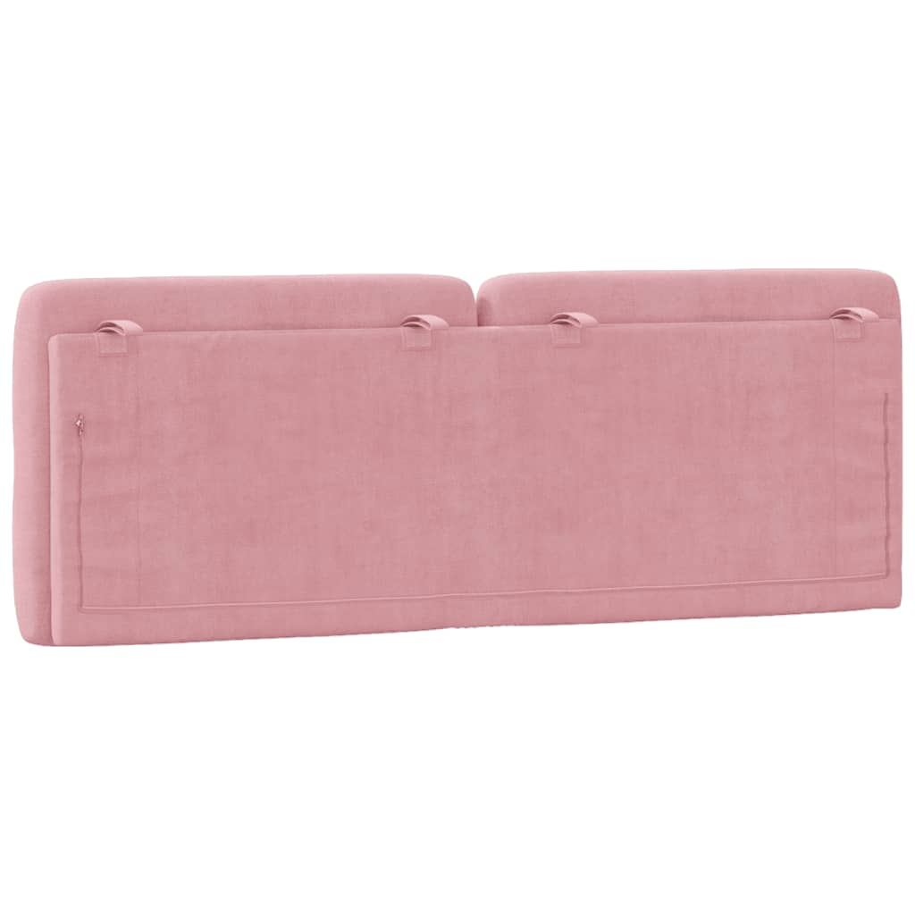 Cuscino Testiera Rosa 120 cm in Velluto - homemem39