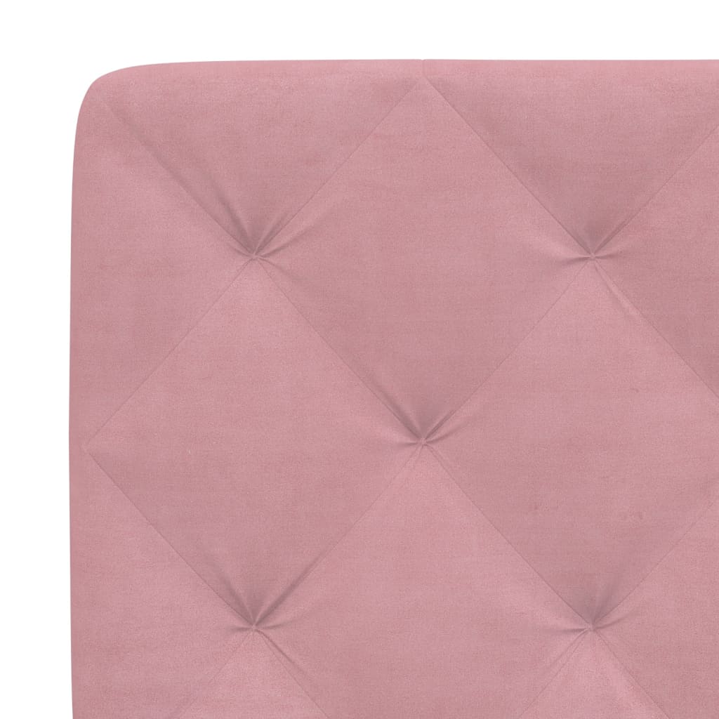 Cuscino Testiera Rosa 120 cm in Velluto - homemem39