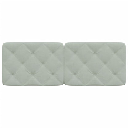Cuscino Testiera Grigio Chiaro 140 cm in Velluto | homemem39