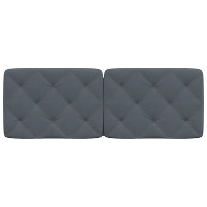 Cuscino Testiera Grigio Scuro 140 cm in Velluto - homemem39