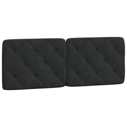 Cuscino Testiera Nero 140 cm in Velluto | homemem39