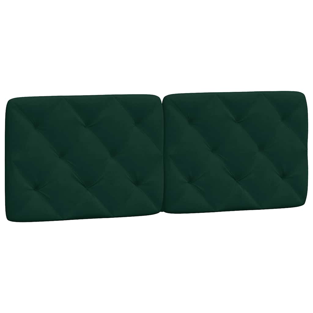 Cuscino Testiera Verde Scuro 140 cm in Velluto | homemem39