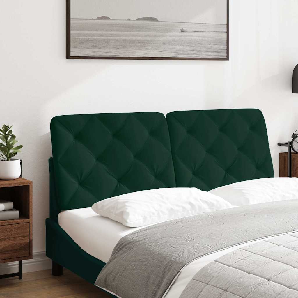 Cuscino Testiera Verde Scuro 140 cm in Velluto | homemem39