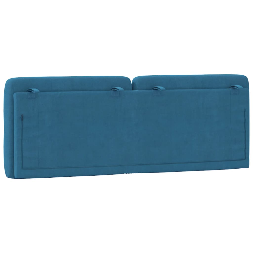 Cuscino Testiera Blu 140 cm in Velluto - homemem39