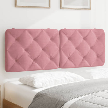 Cuscino Testiera Rosa 140 cm in Velluto - homemem39
