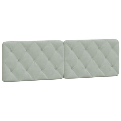 Cuscino Testiera Grigio Chiaro 160 cm in Velluto | homemem39