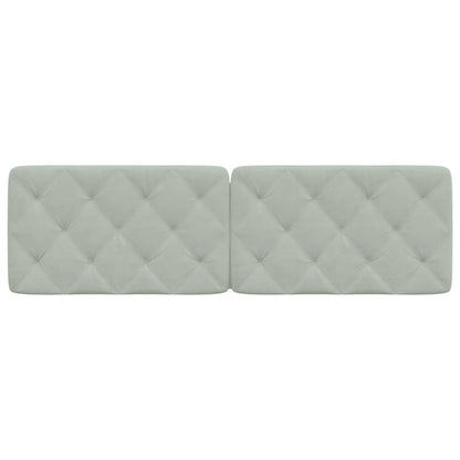 Cuscino Testiera Grigio Chiaro 160 cm in Velluto - homemem39