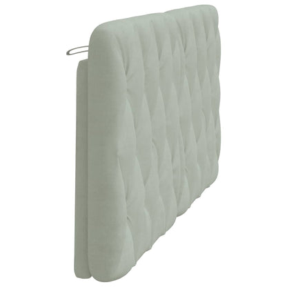 Cuscino Testiera Grigio Chiaro 160 cm in Velluto | homemem39