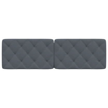 Cuscino Testiera Grigio Scuro 160 cm in Velluto - homemem39