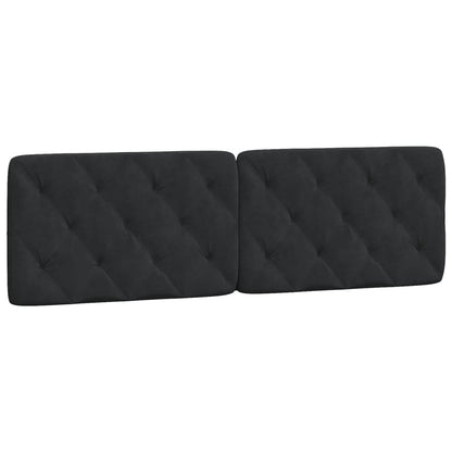 Cuscino Testiera Nero 160 cm in Velluto | homemem39