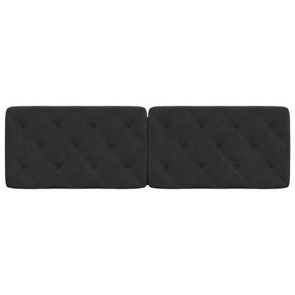 Cuscino Testiera Nero 160 cm in Velluto - homemem39
