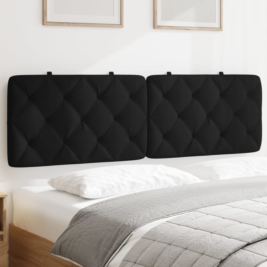 Cuscino Testiera Nero 160 cm in Velluto | homemem39