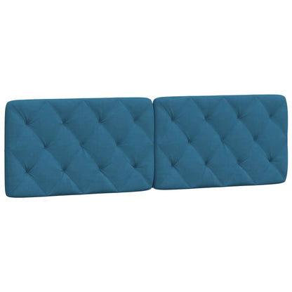 Cuscino Testiera Blu 160 cm in Velluto - homemem39