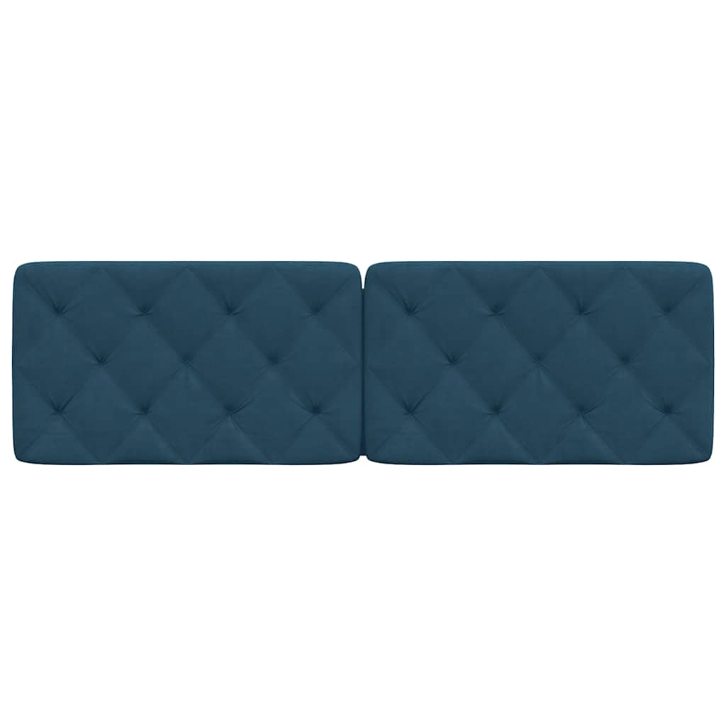 Cuscino Testiera Blu 160 cm in Velluto | homemem39