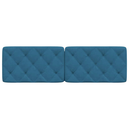 Cuscino Testiera Blu 160 cm in Velluto - homemem39