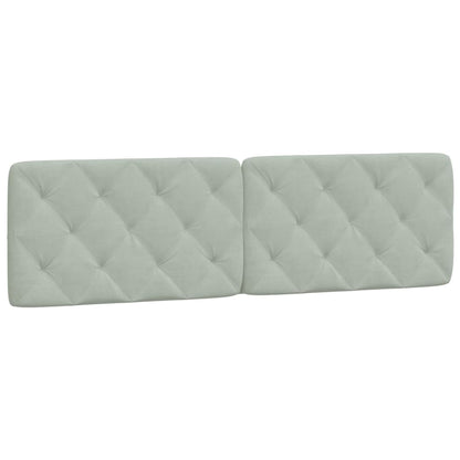 Cuscino Testiera Grigio Chiaro 180 cm in Velluto | homemem39