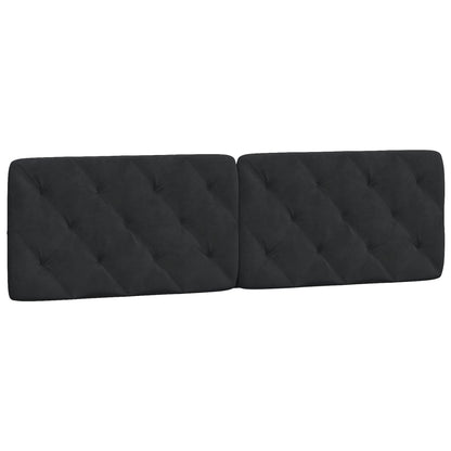 Cuscino Testiera Nero 180 cm in Velluto | homemem39