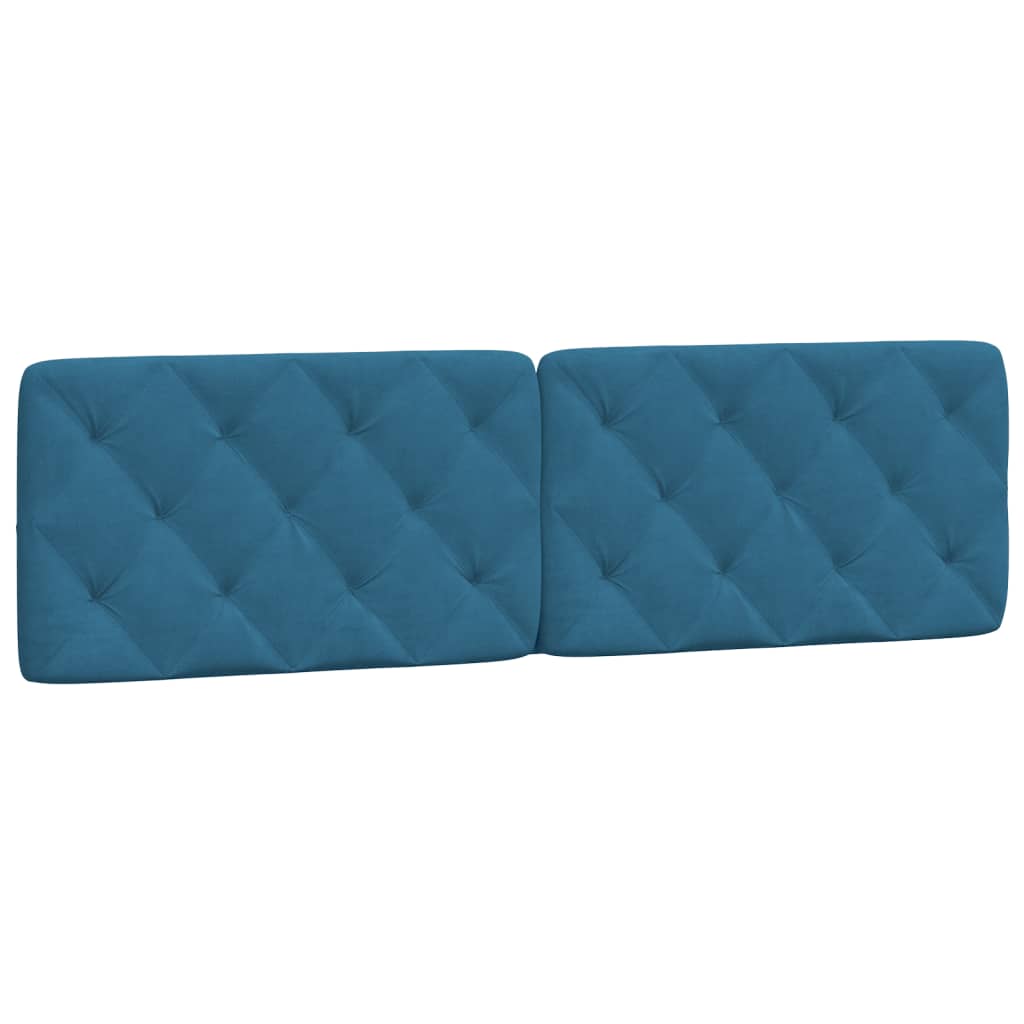 Cuscino Testiera Blu 180 cm in Velluto - homemem39