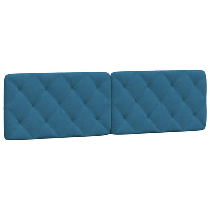 Cuscino Testiera Blu 180 cm in Velluto - homemem39
