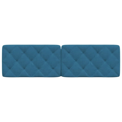 Cuscino Testiera Blu 180 cm in Velluto - homemem39