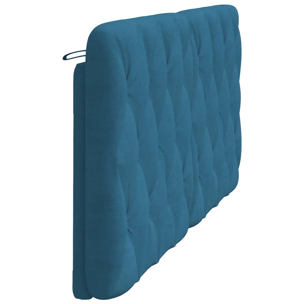 Cuscino Testiera Blu 180 cm in Velluto - homemem39