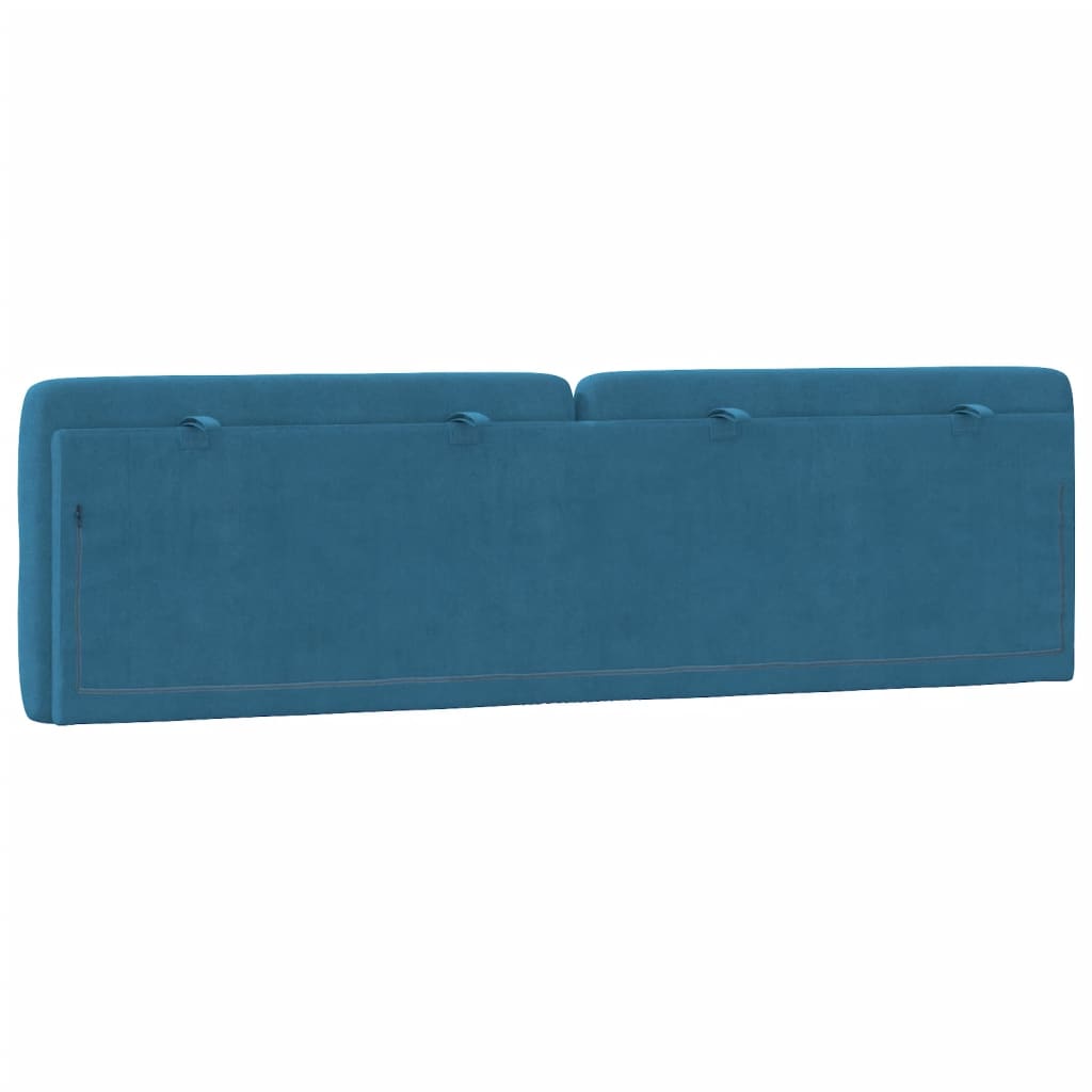 Cuscino Testiera Blu 180 cm in Velluto - homemem39