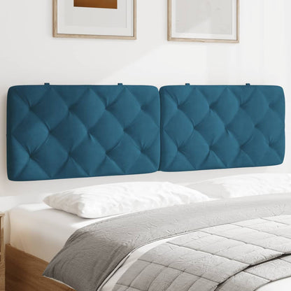 Cuscino Testiera Blu 180 cm in Velluto - homemem39