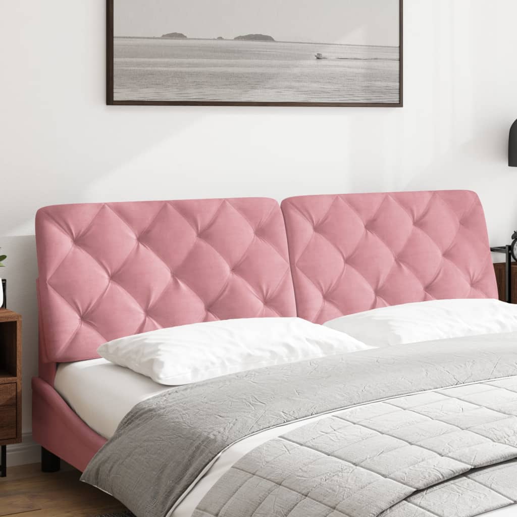 Cuscino Testiera Rosa 180 cm in Velluto - homemem39