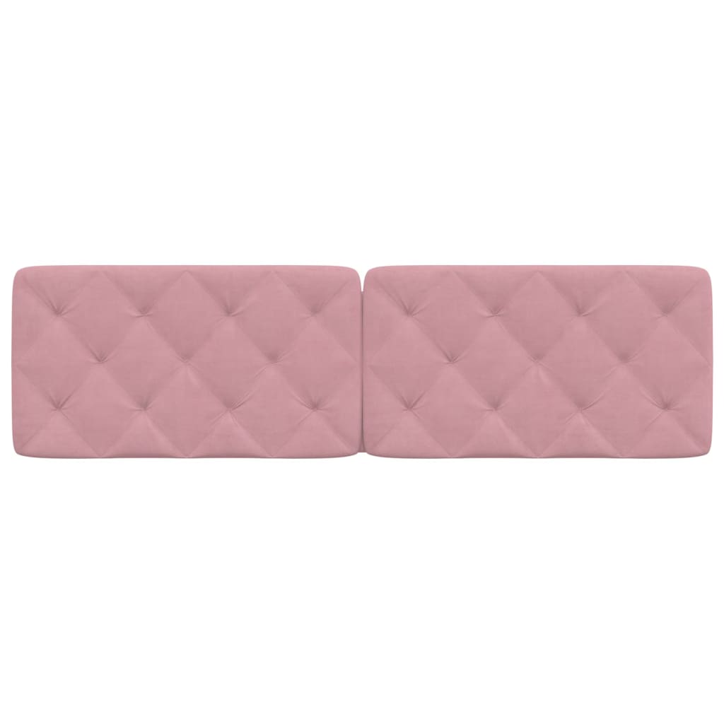 Cuscino Testiera Rosa 180 cm in Velluto - homemem39
