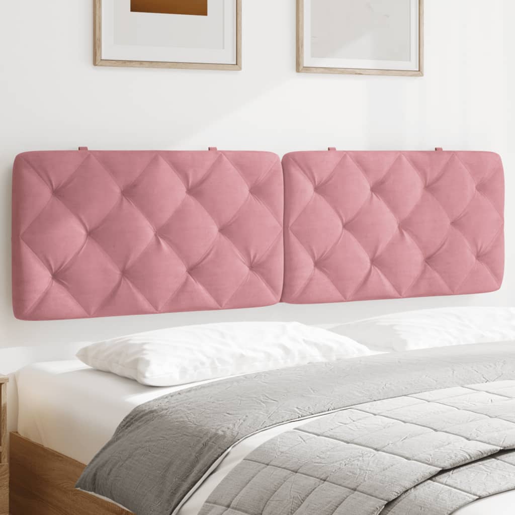 Cuscino Testiera Rosa 180 cm in Velluto - homemem39