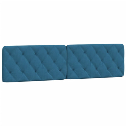 Cuscino Testiera Blu 200 cm in Velluto - homemem39
