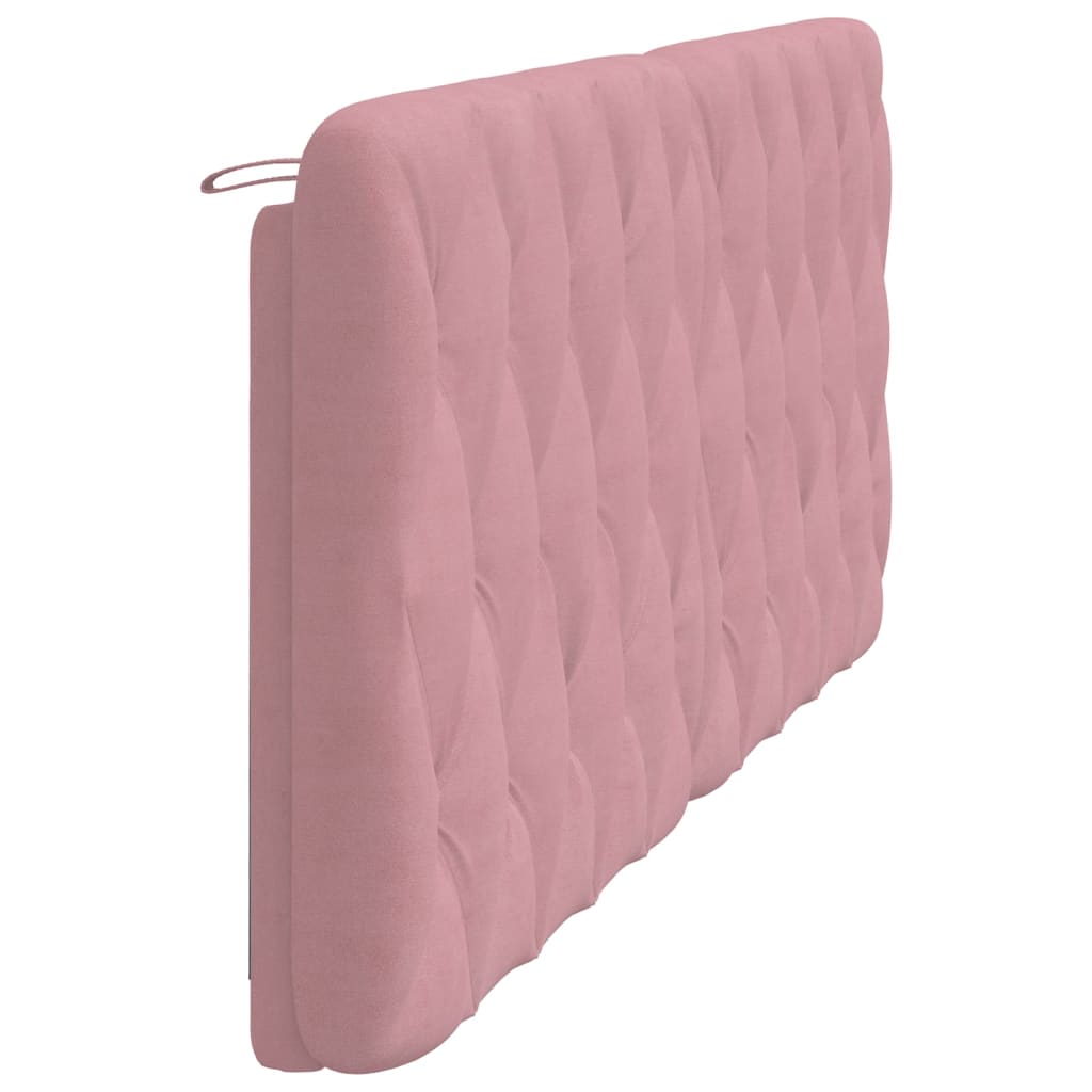 Cuscino Testiera Rosa 200 cm in Velluto - homemem39