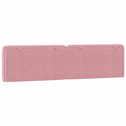 Cuscino Testiera Rosa 200 cm in Velluto - homemem39